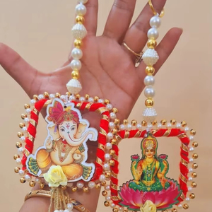 Diwali colgante de pared especial hecho a mano de alta calidad Shubh y Labh para Diwali decoración del hogar bellamente elaborado - Product Image 1
