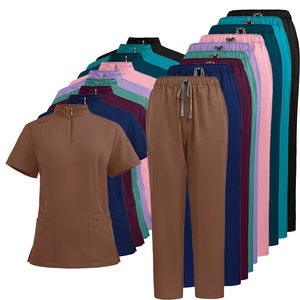 ชุดยูนิฟอร์มสครับสำหรับผู้ชายผู้หญิงชุดยูนิฟอร์มสปาแบบติดซิปดีไซน์ทันสมัยออกแบบได้ตามต้องการ - Product Image 5