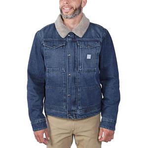 Veste en jean coupe ajustée pour homme avec tissu extensible offrant flexibilité et silhouette moderne - Product Image 3