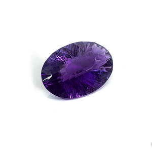 Cristal de quartz bleu clair naturel de 129,78 carats, qualité supérieure, améthyste ovale, pierre précieuse polie, améliorée par la lumière, certifiée IGI - Product Image 3