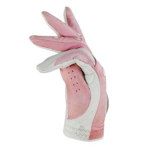 Qualité supérieure Meilleur prix Gants de golf en cuir rose Fabricant haut de gamme 100% Cabretta Gants de golf en cuir de haute qualité - Product Image 4