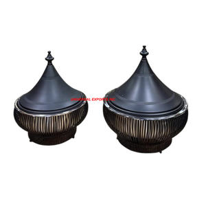 Marmite en acier inoxydable marmite argentée faite à la main Casserole de créateur vente chaude en gros Nouveau chauffe-plats en métal - Product Image 6