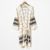 Peignoir unisexe 100% coton fabriqué en Turquie tissu respirant poids léger best-seller séchage rapide été toute l'année vêtements de nuit