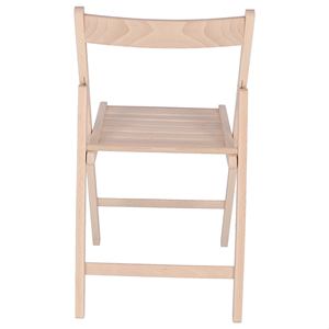 WELL HOME Chaise BAS en bois de hêtre non verni 43x47x79 cm Chaise de jardin - Product Image 5