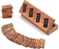 Venta caliente caja de dominó de madera hecha a mano para niños trabajo de latón de alta calidad para jugar durante todo el año-Verano invierno otoño primavera - Product Image 5