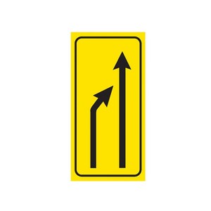 Panneau de signalisation routière réfléchissant YB-4A 110x120 pour marquage de voie, en acier, avec fonction solaire, signal de prudence/avertissement - Product Image 1