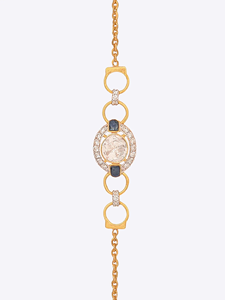 Pulsera de Oro de 14K con Diamantes Polki Euphoria, Lujosa y Hecha a Mano con Diamantes Sin Tallar, con Artesanía Hereditaria Atemporal, para Novias - Product Image 3