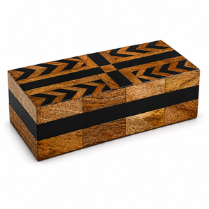 Wooden Resin Inlay Jewelery Box Brass Detail Decorative Storage <b>Case</b> for Gift and <b>Vanity</b> Display Storage Box Decorative Wooden - Product Image 4