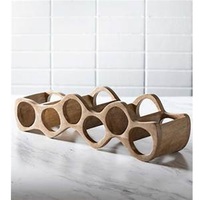 Porte-bouteille de vin en bois au design étonnant pour bar, restaurant, hôtel et décoration intérieure.