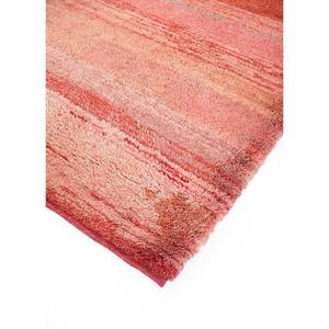 Alfombra de Lana Anudada a Mano Zuri de Gran Tamaño, Modelo Pae-1386, Diseño Abstracto a Rayas Rectangulares para Entrada, Pasillo u Hogar, 9x12 Pulgadas, Color Rojo Naranja - Product Image 2