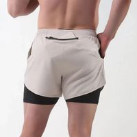 Shorts de sport pour hommes à séchage rapide, respirants, en maille non tissée, pour la gym, la course et le jogging, couleurs unies, longueur 5 pouces, écologiques