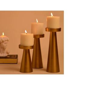 El mejor diseño hecho a mano, Juego de 3 velas de Metal, soporte votivo con acabado personalizado, decoración de boda, votivo de Metal - Product Image 2