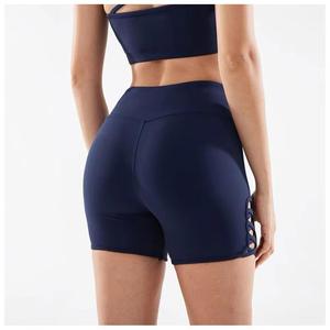 Femmes Double Couche Taille Haute Courir Séchage Rapide Sportif Court Gym Élastique Workout Athlétique Shorts Pour Yoga - Product Image 3