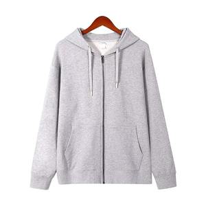 Sweat à capuche pour hommes de haute qualité 100% coton avec fermeture éclair surdimensionné Streetwear lourd brodé personnalisé avec logo essentiel vente en gros - Product Image 6