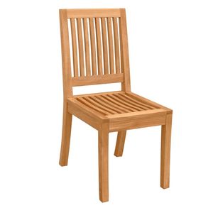 Chaise de salle à manger en teck moderne personnalisable de haute qualité meubles en bois d'extérieur pour jardin patio parc divers hôtels extérieurs - Product Image 2