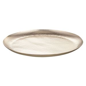 Plat de service moderne en laiton gravé pour salades et plats, assiettes de présentation antique pour hôtels et restaurants - Product Image 2