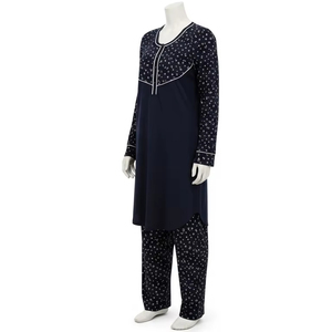 Camisones de poliéster teñidos lisos transpirables, ropa de dormir seca de tela ligera suave para mujer, ropa cómoda para el hogar, vestido de noche de verano - Product Image 5