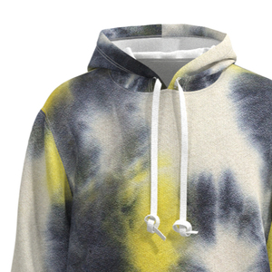Sweat-shirt à capuche tie-dye pour homme, best-seller de l'hiver, mélange de coton de haute qualité, respirant, en molleton, décontracté, pour un confort hivernal - Product Image 2
