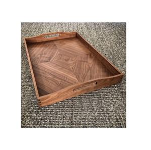 Bandeja DE SERVICIO DE MADERA marrón de diseño admirable, plato de tablero de servicio clásico para la bandeja de servicio de café más vendida - Product Image 2