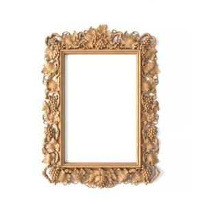 Applique de sculpture florale en bois massif personnalisée Sculpture en onlays sculptée à la main pour la décoration de meubles d'armoires de cuisine - Product Image 2