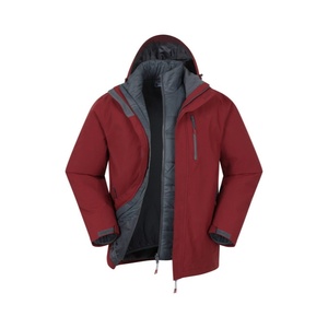 Chaqueta Varsity <span class=keywords><strong>3</strong></span> en 1 Casual para Hombre, Impermeable, Cortavientos, Aislante, con Capucha, Diseño Sólido para Invierno - Product Image 1