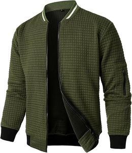 Chaqueta bomber negra de alta calidad para hombre, chaquetas bomber personalizables - Product Image 1