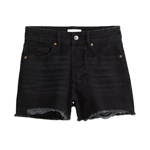 Short en jean régulier pour femme, couleur courte, jean déchiré, jean serré pour femme, taux de gros, respirant OEM - Product Image 1