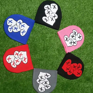 Gorro de punto acrílico Unisex de alta calidad OEM personalizado con logotipo bordado estilo Hip Hop de moda para hombres para negocios en la playa - Product Image 2