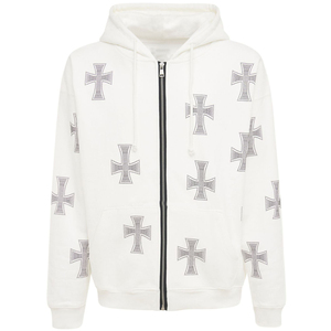 Sweat à capuche unisexe zippé, streetwear décontracté, veste à fermeture éclair intégrale, sweat à capuche pour homme grande taille, 100% coton, respirant pour l'automne - Product Image 1