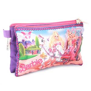 Estuche para lápices con dos cremalleras - Morado - Product Image 1