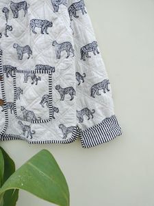 Manteau en coton indien vintage fait à la main pour femmes, veste de style kimono imprimée en bloc, vêtements d'extérieur décontractés lavés à la main pour femmes - Product Image 4