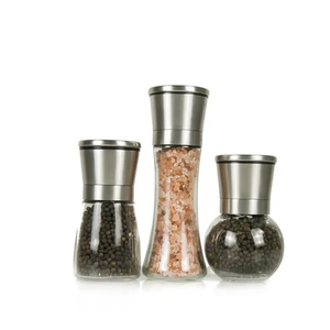 Molinillo de sal marina del Himalaya, molinillo de sal con botella de plástico de 100ml, botella de especias para condimento, Rosa molinillo de sal y pimienta - Product Image 2