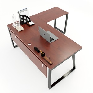 Pieds de table industriels en forme de L 160x160 Trapeze II Concept HCTH020 - Pieds de meubles pour salle à manger et cuisine - Product Image 3