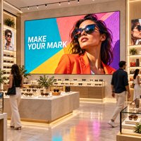 Écran LED intérieur HD P3.076 à assemblage sans soudure, 3840 Hz, haute résolution, mur vidéo LED personnalisé pour magasin de détail de luxe