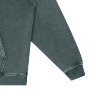 Sweat-shirts décontractés pour hommes en coton mélangé, personnalisés, délavés à l'acide, basiques, unis - Product Image 4