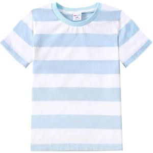 T-shirts à rayures de couleurs contrastées, col rond, manches courtes, pour hommes et femmes, vêtements classiques, nouvelle collection été 2026 - Product Image 5