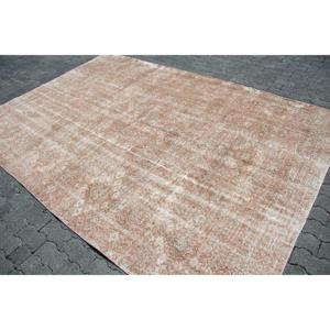 Tapis turc 7x10,1 pieds, tapis vintage surdimensionné, tapis persan brun - Product Image 2