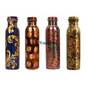 Botella de cobre de estilo ecológico que combina beneficios tradicionales para la salud y artesanía de alta gama de Tradebyd - Product Image 5