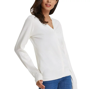 2026 Winter Season Breathable Casual V-Neck Sweater Long Sleeve <b>Pullover</b> with Fashionable Logo Decoration Sweaters - Product Image 1