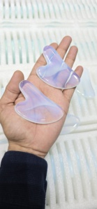 Haute qualité Opalite Gua Sha visage yeux cou soins de la peau Massage Gua Sha opale pierre outil Jade Guasha beauté masseur - Product Image 4