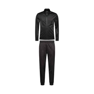 Men's Black Tracksuit Full Zip Turtleneck <b>Jacket</b> Solid Color Casual Wear Polyester Material Side Pockets Winter Style - Product Image 2