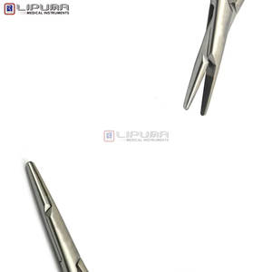 Mathieu Porte-aiguille chirurgical en acier inoxydable de 14cm à dégagement rapide pour instruments médicaux manuels à l'arrière Pointes dentelées MOL Safety - Product Image 2