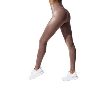 Mallas activas de gimnasio de algodón 100% de alta calidad para mujer, mallas sin costuras con bolsillos, ropa de Yoga, técnica de sublimación de estilo informal - Product Image 1