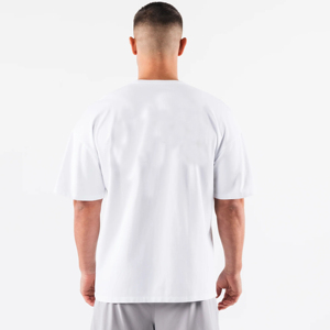 Camiseta de Manga Corta con Cuello Redondo, Mezcla de Poliéster/Algodón de Alta Calidad, Talla Grande para Hombre, Corte Regular, Logotipo Personalizado en la Parte Delantera - Product Image 4