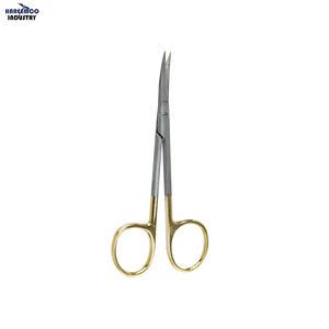 Tijeras Quirúrgicas Manuales para Tejido Gengival de Marca Personalizada, Dentadas, Curvas TC-Iris, 11.5 cm, Aprobadas por la CE - Product Image 1