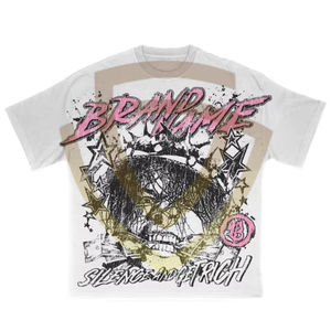 Camisetas Extra Grandes para Hombre, Nuevo Estilo, con Logotipo Estampado en la Parte Delantera, Transpirables, de Secado Rápido, Ligeras, 100% Algodón, Tejido de Punto, Anti-Pilling - Product Image 1