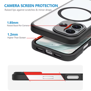Ốp điện thoại TPU PC hợp kim viền bảo vệ camera cho <span class=keywords><strong>iPhone</strong></span> 15 Pro Max, trong suốt, nam châm, chống sốc, kim loại, dành cho <span class=keywords><strong>iPhone</strong></span> 16 Pro Max - Product Image 3