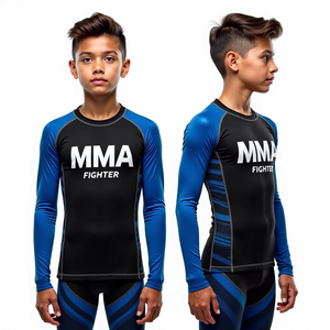 เสื้อรัดกล้ามเนื้อ BJJ แบบพรีเมียมสั่งทำพิเศษ พิมพ์ลายแบบ Sublimation ทนทาน เหมาะสำหรับฝึกซ้อมยิวยิตสูและ MMA - Product Image 1