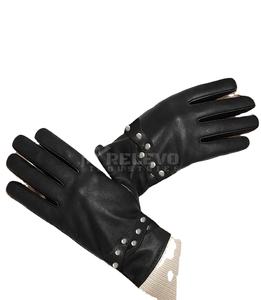 Gants de moto en cuir pleine fleur faits à la main pour hommes, style motard classique, rembourrage protecteur, gants de moto personnalisés OEM - Product Image 1