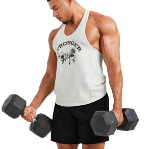 Débardeur sans manches pour homme, usine OEM ODM, vêtements de sport légers, adaptés à la salle de sport, à l'exercice physique, au fitness et à un usage décontracté - Product Image 1